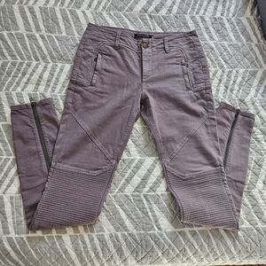 Marissa Webb Moto Zip Skinny Pants sz27